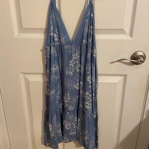 Ocean Drive Blue and White Floral sundress